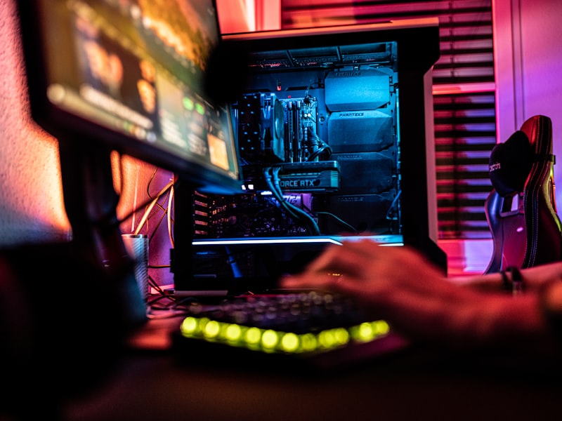 Players competing at a LAN tournament