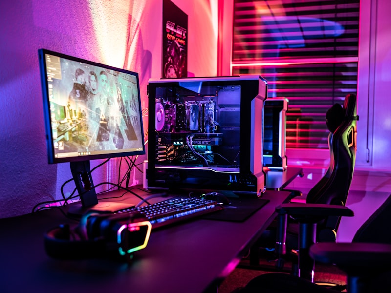 Rows of gaming battlestations